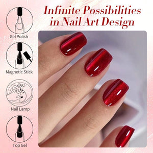 Cat Magnetic Gel Polish MY113 Cherry 10ml Gel Nail Polish BORN PRETTY 