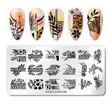 Rectangle Nail Stamping Plates Stamping Nail BORN PRETTY 296 