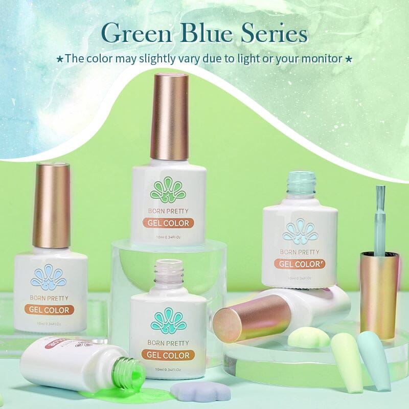 Green Blue Series Color Gel Polish 10ml Gel Nail Polish BORN PRETTY 