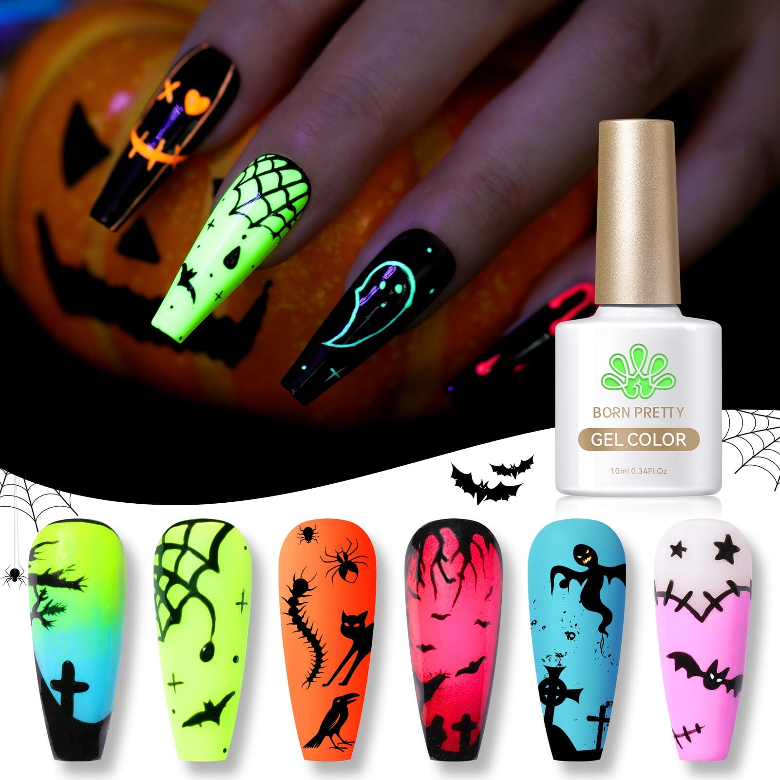 Neon Gel Polish 10ml Gel Nail Polish BORN PRETTY 