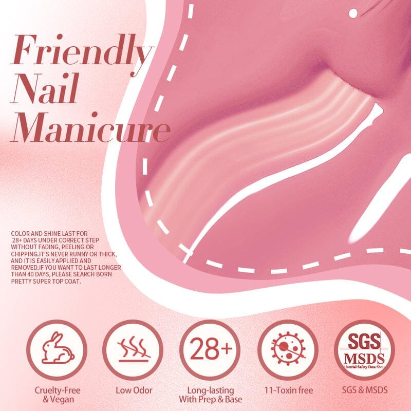 Pink Series Color Gel Polish 10ml Gel Nail Polish BORN PRETTY 