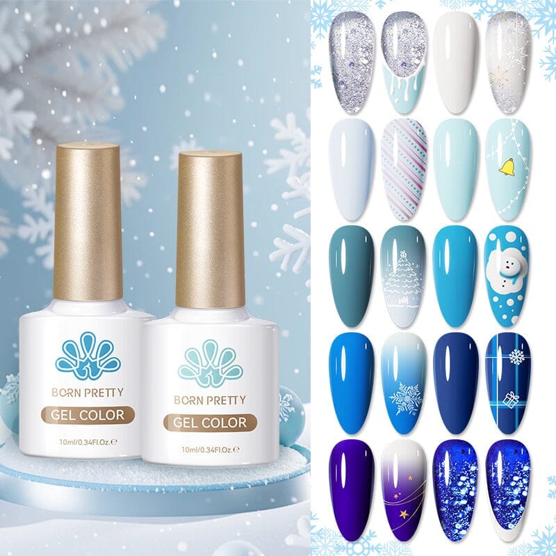 Christmas Colors Gel Polish 10ml Gel Nail Polish BORN PRETTY 10 Colors 