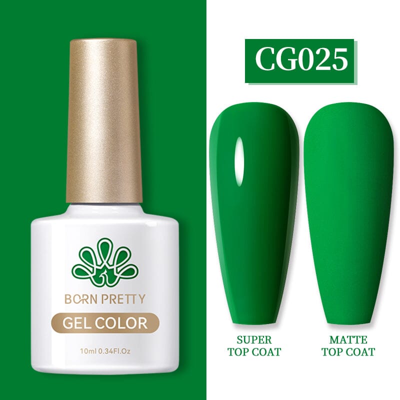 Green Color Gel Polish CG025 10ml Gel Nail Polish BORN PRETTY 