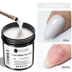Glitter Rubber Base Gel 150g Base & Top Coat UR SUGAR URB015 