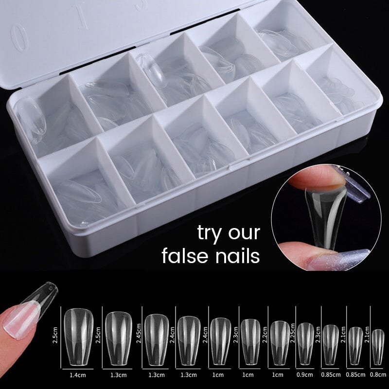550pcs Medium Square Soft Gel Tips Nail Tips BP PRO 