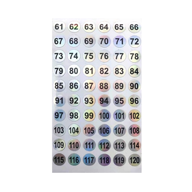 3pcs Number Label Stickers 1-180 Tools & Accessories No Brand 