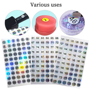 3pcs Number Label Stickers 1-180 Tools & Accessories No Brand 