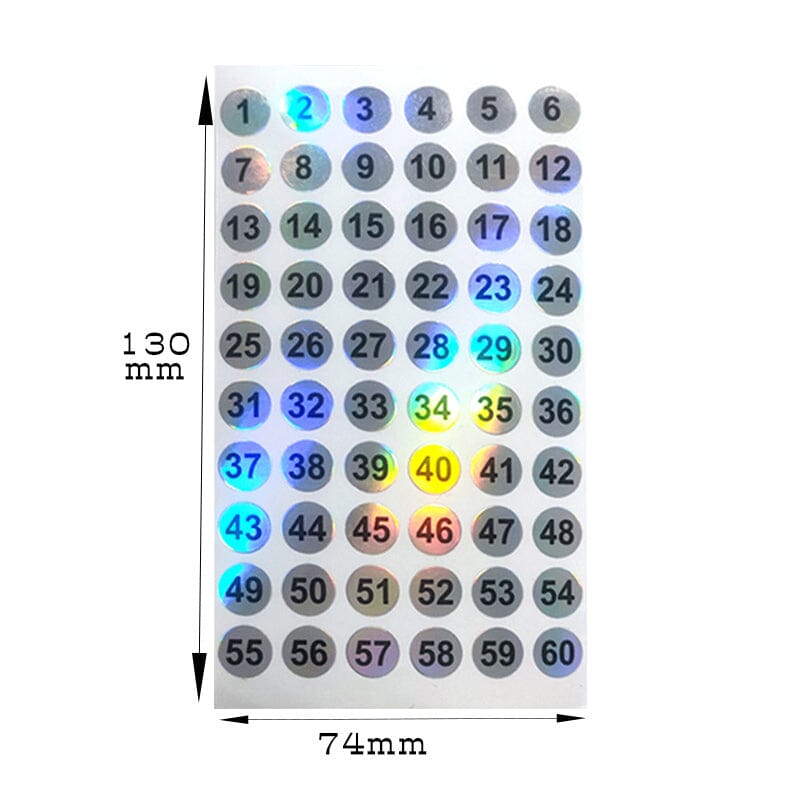 3pcs Number Label Stickers 1-180 Tools & Accessories No Brand 