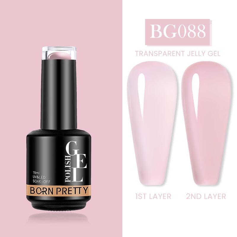 Jelly Nude Gel 15ml Gel Nail Polish BORN PRETTY 