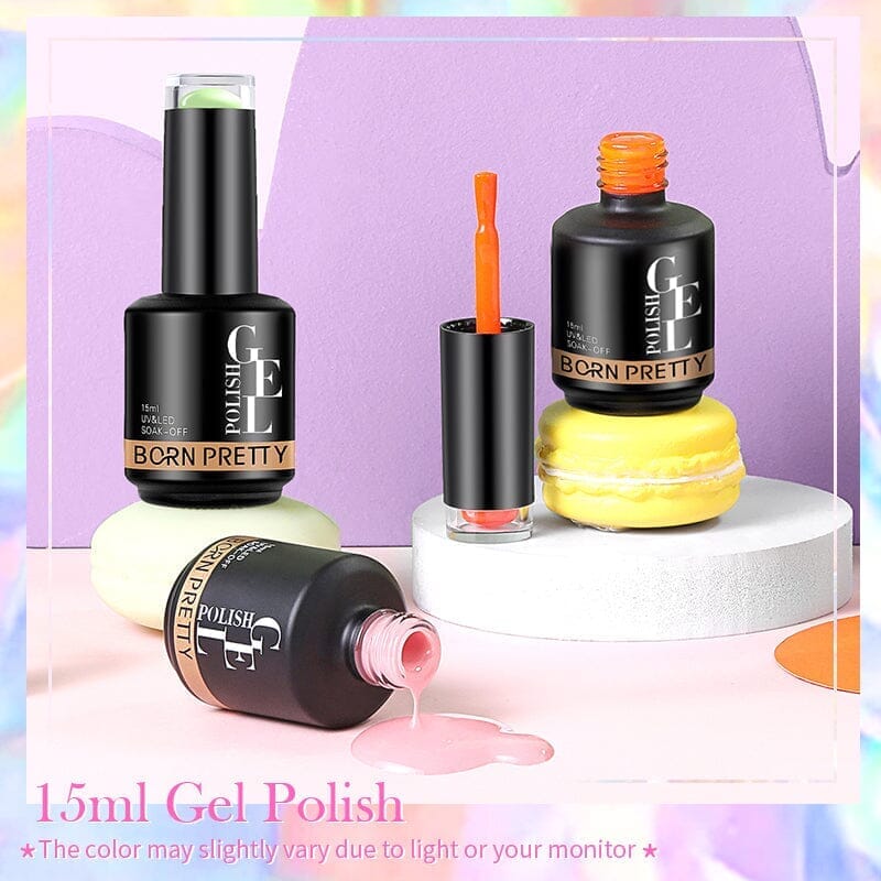 White Color Gel Polish BG002 15ml Gel Nail Polish BORN PRETTY 