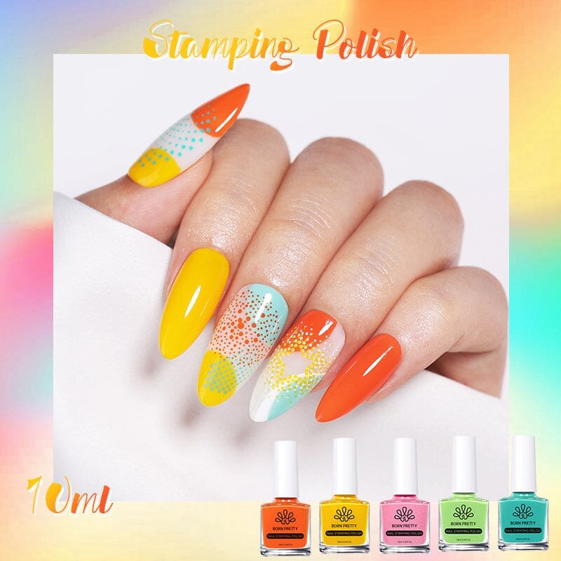 Yellow Nail Stamping Polish SP006 10ml Nail Polish BORN PRETTY 