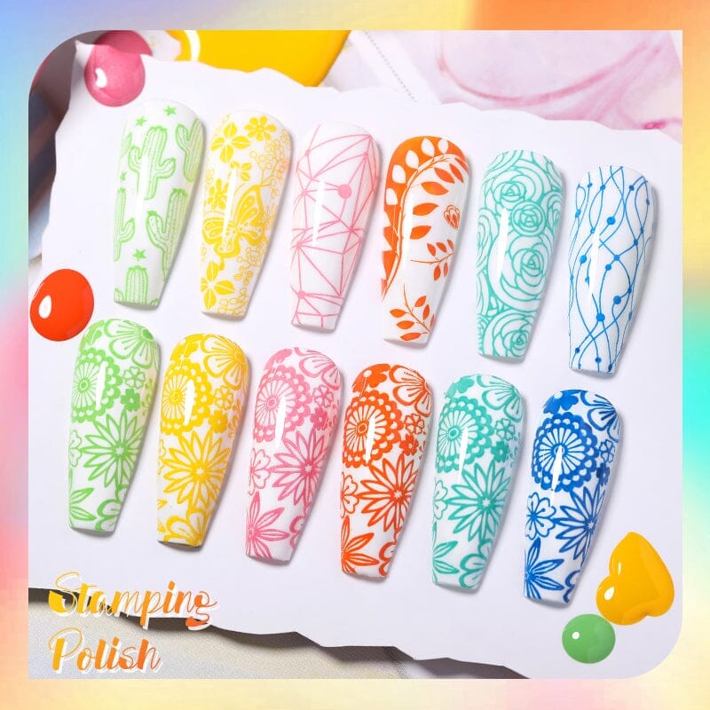 Yellow Nail Stamping Polish SP006 10ml Nail Polish BORN PRETTY 