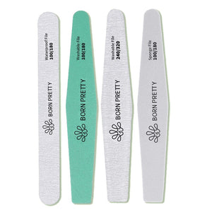 4pcs Washable Nail Files Tools & Accessories BORN PRETTY 