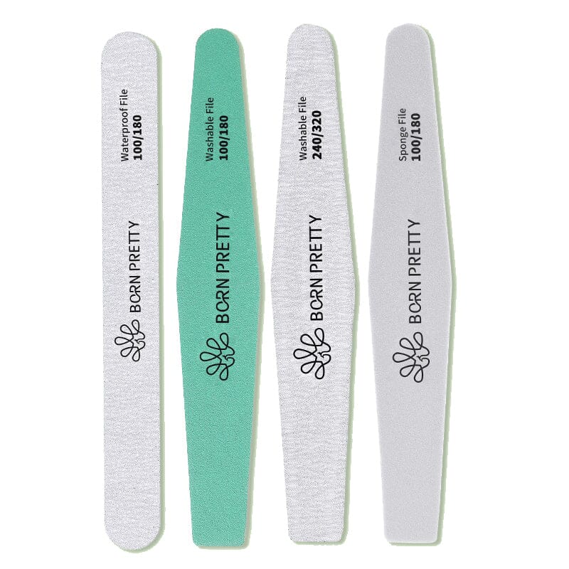 4pcs Washable Nail Files Tools & Accessories BORN PRETTY 