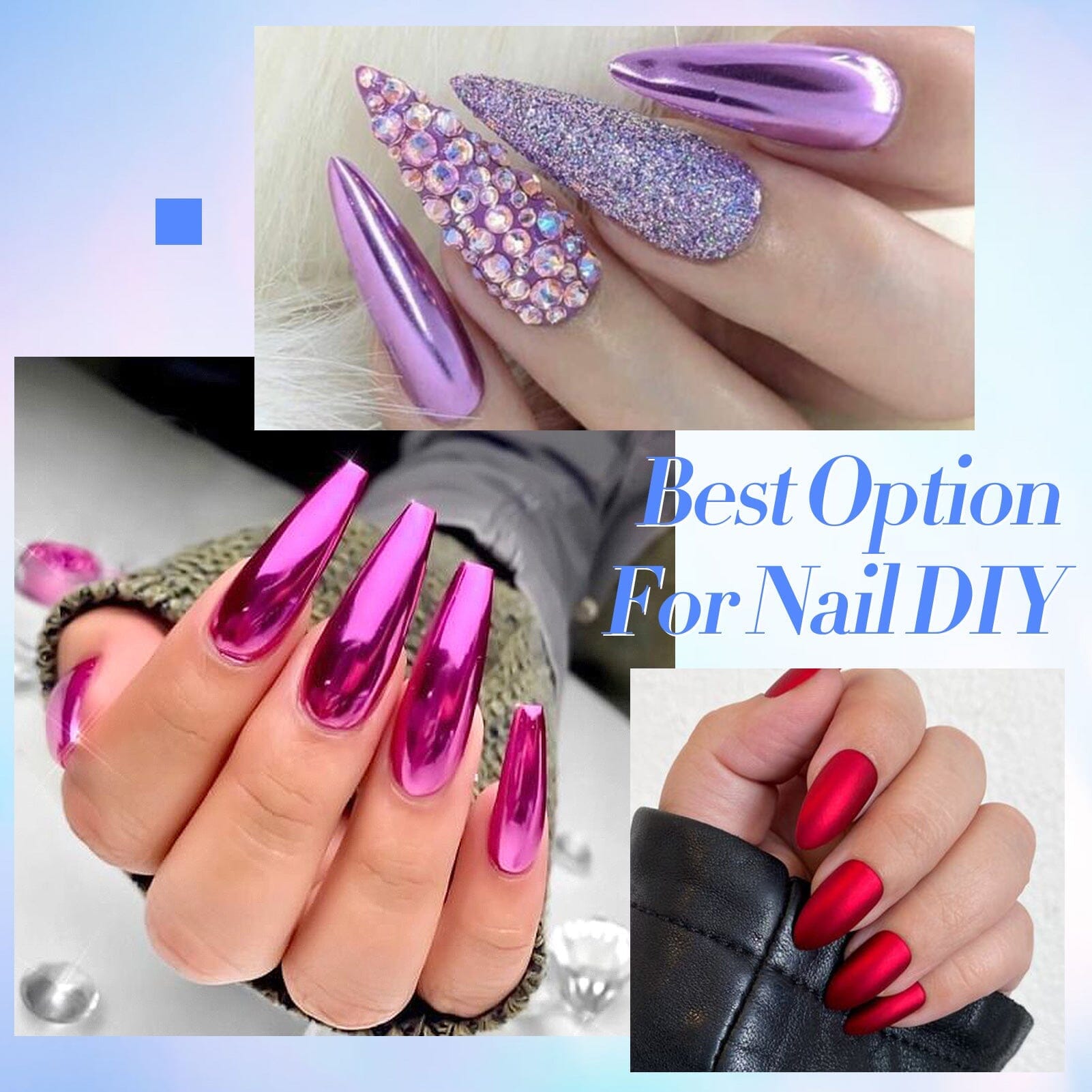 12 Colors Nail Chrome Powder Kit Nail Powder BORN PRETTY 