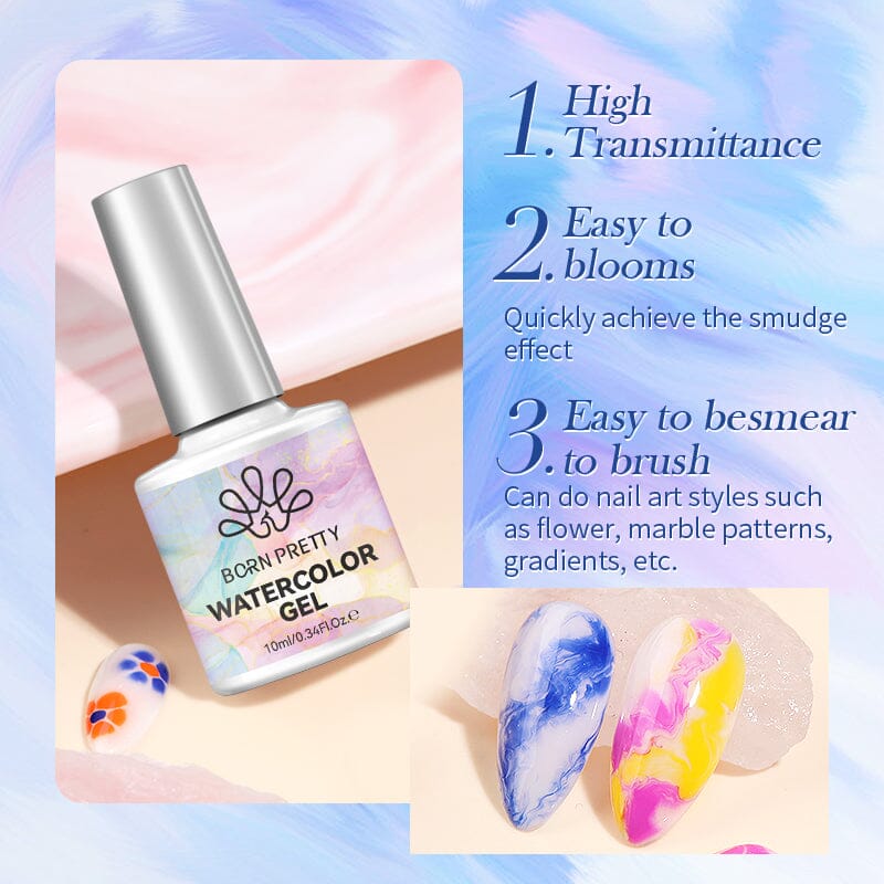 Watercolor Gel 10ml Gel Nail Polish BORN PRETTY 