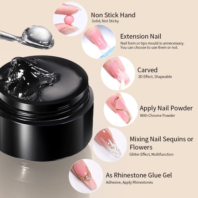 Non Stick Hand Extension Gel NSG13 15ml Gel Nail Polish BORN PRETTY 