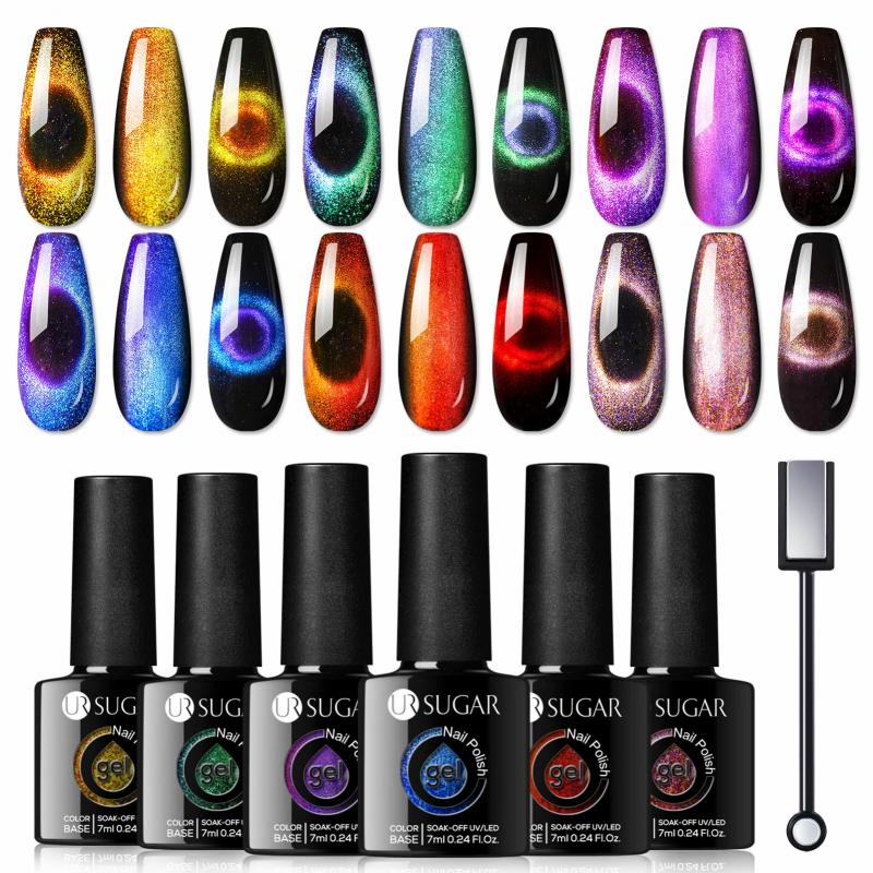 6 Colors 9D Cat Magnetic Gel Milky Way 7ml