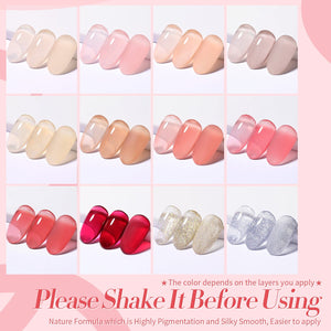 12 Colors All in One Starter Kit 48W US Type Plug Jelly Gel Polish 6ml Sets & Kits BORN PRETTY 