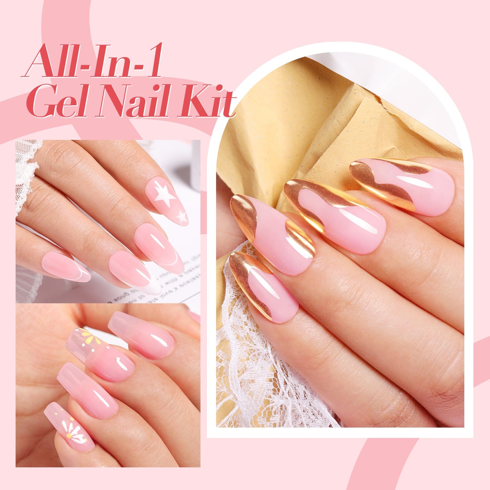 12 Colors All in One Starter Kit 48W US Type Plug Jelly Gel Polish 6ml Sets & Kits BORN PRETTY 