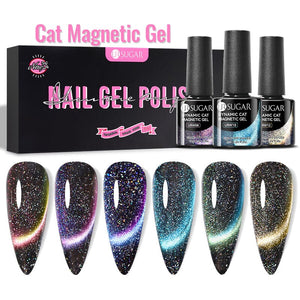 6 Colors Cat Magnetic Gel Set #34 7ml Gel Nail Polish UR SUGAR 