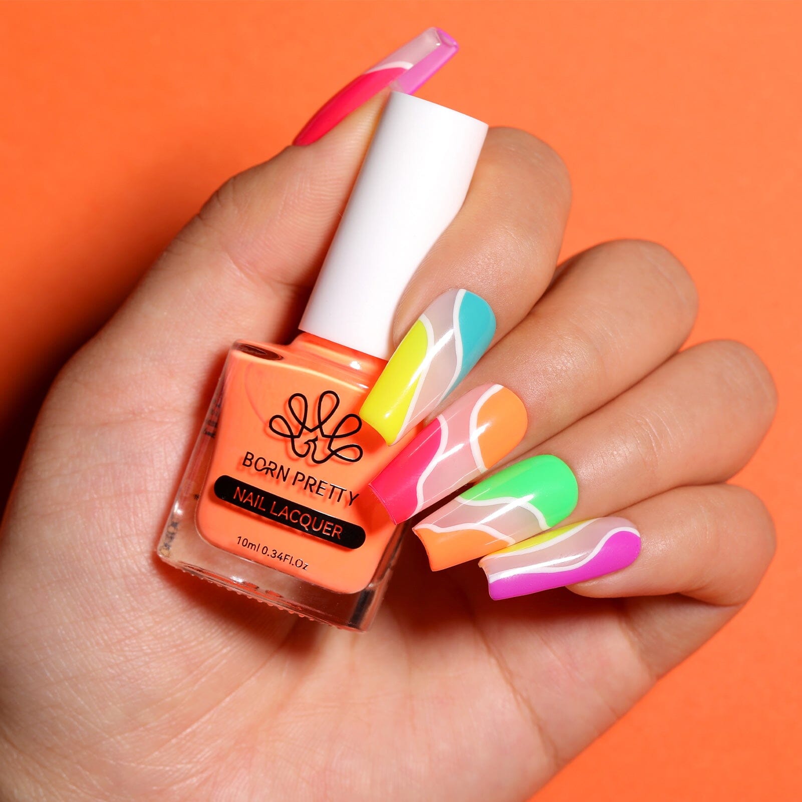 6 Colors Neon Collection Nail Polish Set 10ml Nail Polish BORN PRETTY 
