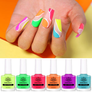 6 Colors Neon Collection Nail Polish Set 10ml Nail Polish BORN PRETTY 
