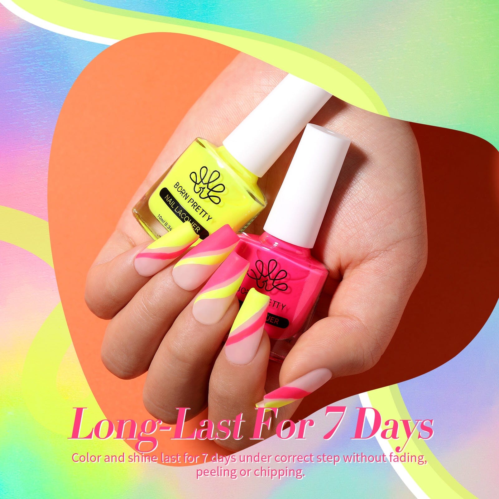 6 Colors Neon Collection Nail Polish Set 10ml Nail Polish BORN PRETTY 
