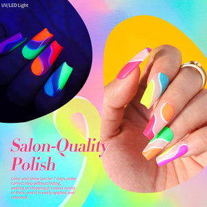 6 Colors Neon Collection Nail Polish Set 10ml Nail Polish BORN PRETTY 