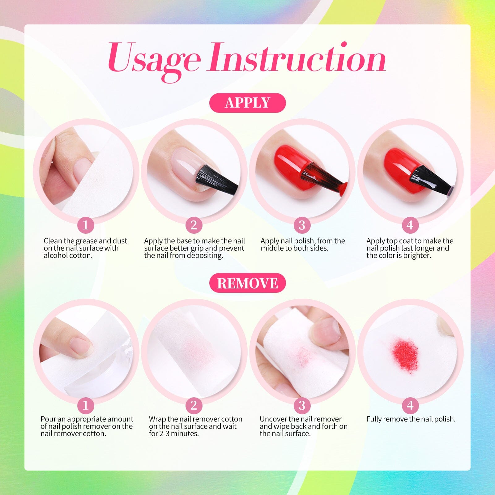 6 Colors Neon Collection Nail Polish Set 10ml Nail Polish BORN PRETTY 