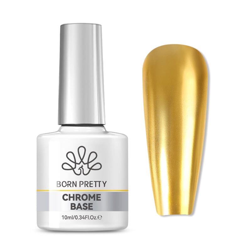 Chrome Mirror Powder Base Gel 10ml Gel Nail Polish BORN PRETTY 