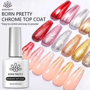 BORN PRETTY Chrome Top Coat 10ml Gel Nail Polish BORN PRETTY 