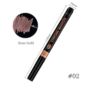 Metallic Nail Polish Painting Pen Tools & Accessories No Brand Rose Gold 