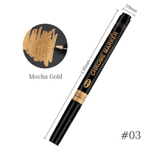 Metallic Nail Polish Painting Pen Tools & Accessories No Brand Mocha Gold 