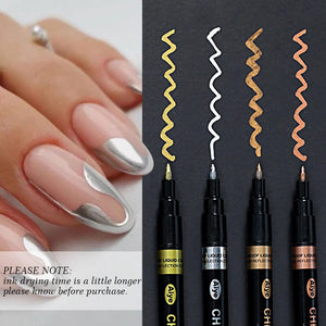 Metallic Nail Polish Painting Pen Tools & Accessories No Brand 