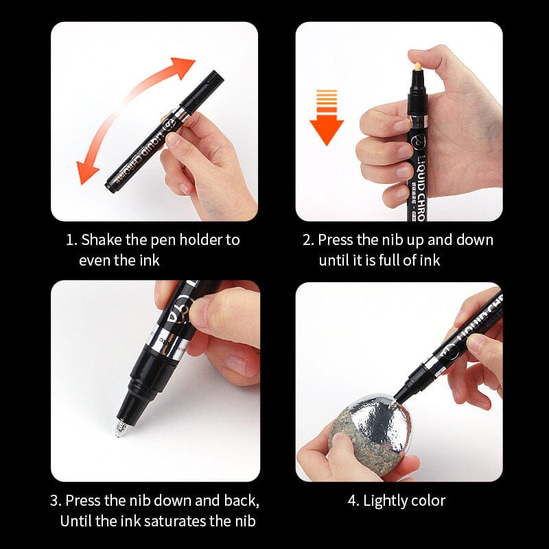 Metallic Nail Polish Painting Pen Tools & Accessories No Brand 