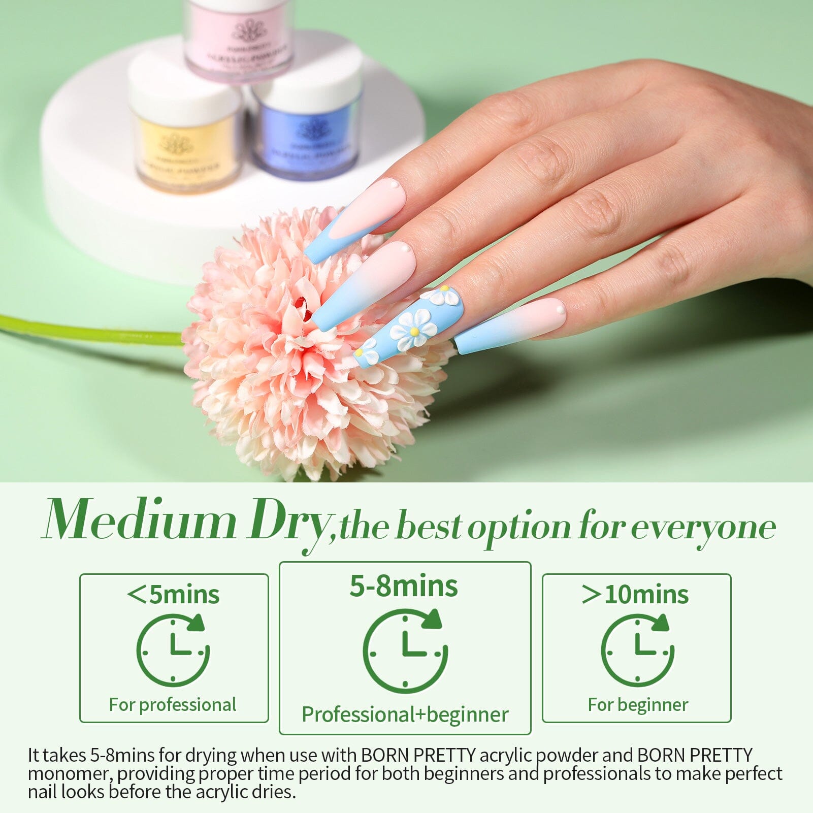 36 Colors Acrylic Nail Powder Set 10g Nail Powder BORN PRETTY 