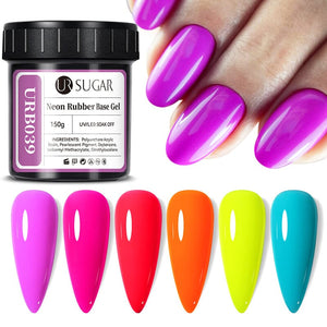 Flakes Rubber Base Gel URB031 150g Base & Top Coat UR SUGAR 