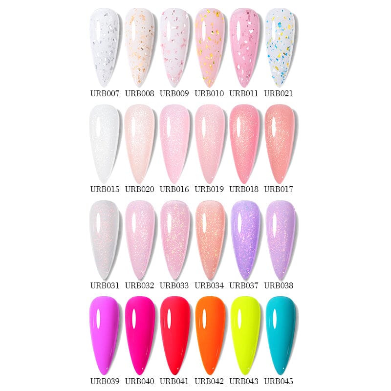 Flakes Rubber Base Gel URB031 150g Base & Top Coat UR SUGAR 