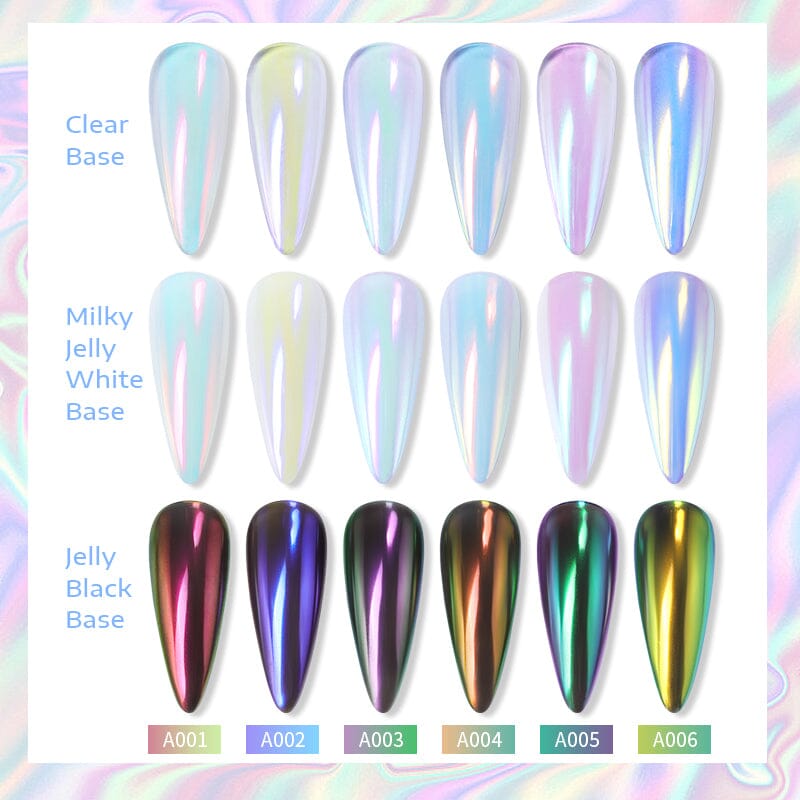 Auroras Nail Powder Nail Powder NICOLE DIARY 6 Colors 