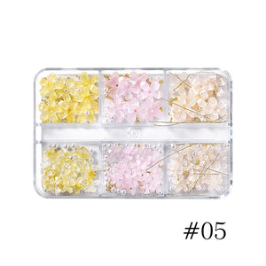 6 Grids Flowers 3D Nail Decoration Nail Decoration BORN PRETTY 