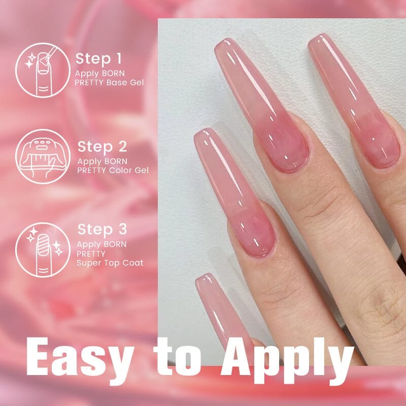 Jelly Nude Gel JN10 10ml Gel Nail Polish BORN PRETTY 