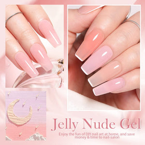 Jelly Nude Gel Polish 10ml (JN01-JN50) Gel Nail Polish BORN PRETTY 