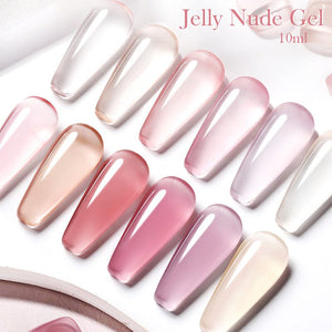Jelly Nude Gel Polish 10ml (JN01-JN50) Gel Nail Polish BORN PRETTY 