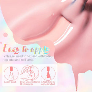 Pastel Jelly Nude Gel 10ml Gel Nail Polish BORN PRETTY 