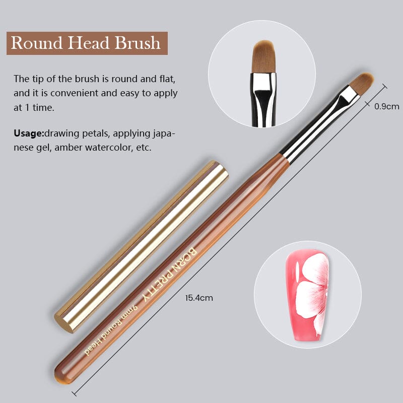 BORN PRETTY Nail Art Brush Tools & Accessories BORN PRETTY #04 Round Head Brush 