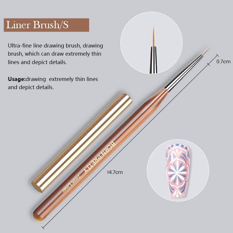 BORN PRETTY Nail Art Brush Tools & Accessories BORN PRETTY #05 Liner Brush/S 