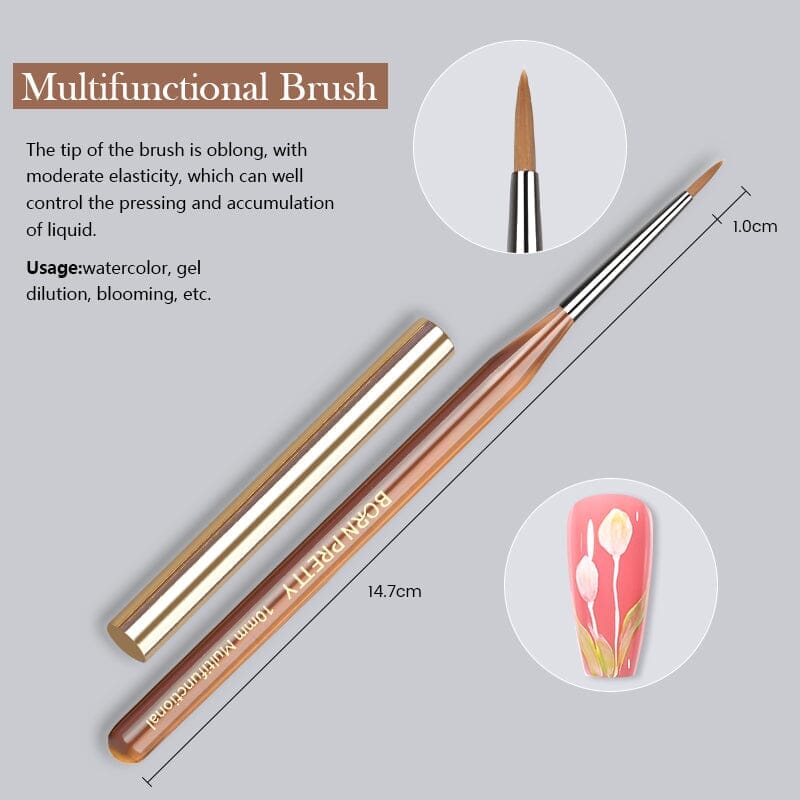 BORN PRETTY Nail Art Brush Tools & Accessories BORN PRETTY #09 Multifunctional Brush 