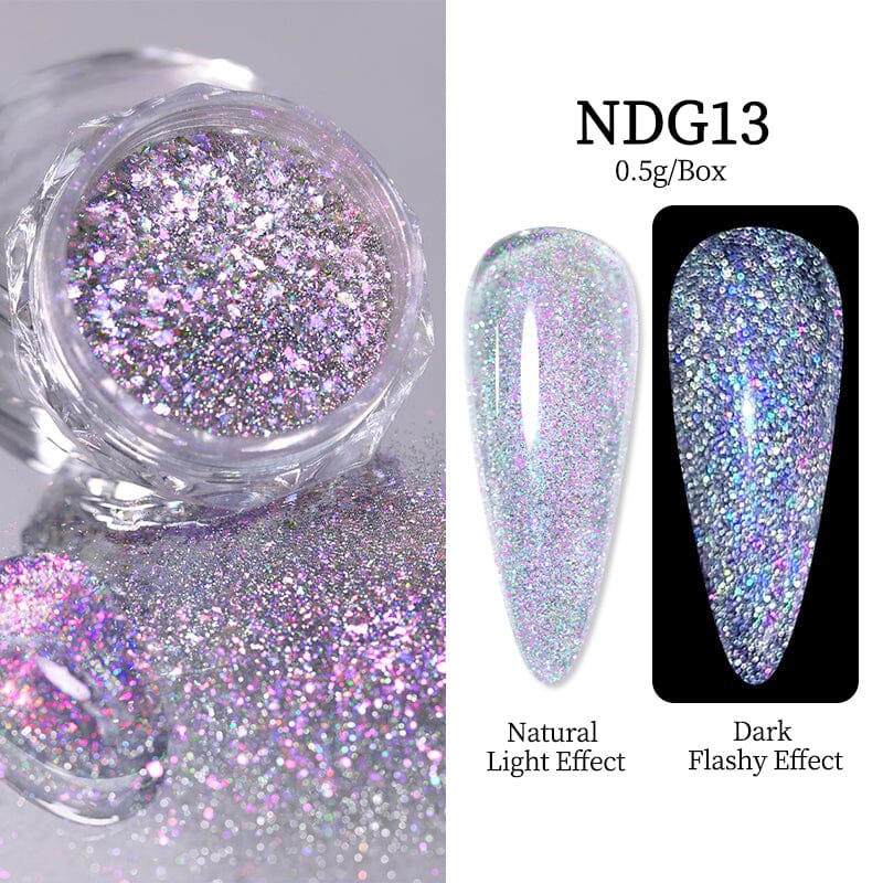 Auroras Reflective Giltter Nails Powder Nail Powder NICOLE DIARY NDG013 