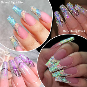 Auroras Reflective Giltter Nails Powder Nail Powder NICOLE DIARY 